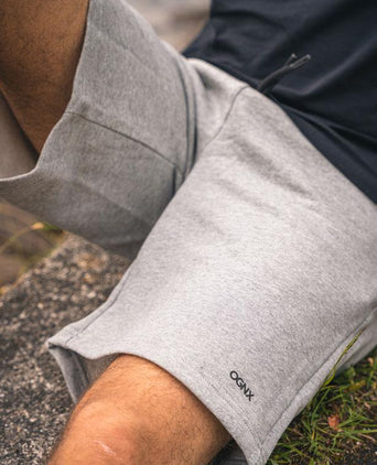 | color:grau |yoga shorts männer grau bio baumwolle