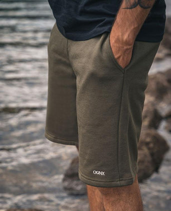 Perfect shorts organic cotton - green | color:grün |yoga shorts männer grün bio baumwolle