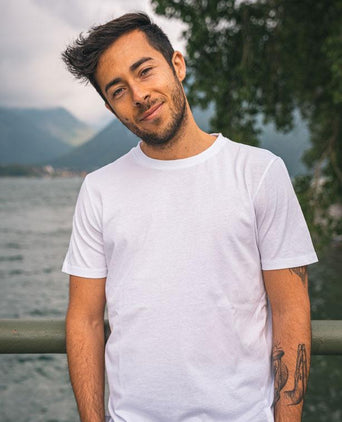 T-shirt Perfect Basic organic cotton - white | color:weiss |yoga t-shirt männer weiss