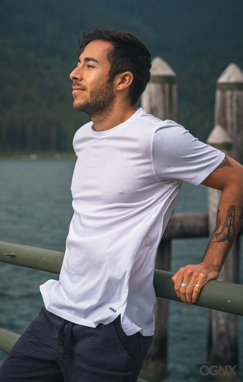 | color:weiss |yoga t-shirt männer weiss