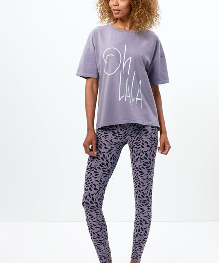 Soft Boxy T-Shirt Ohlala Bio Baumwolle - lila | color:lila |t-shirt ohlala lila bio baumwolle