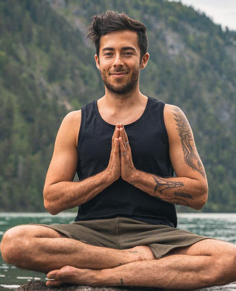 Tank Perfect Basic Bio Baumwolle - schwarz | color:schwarz |yoga tank männer schwarz