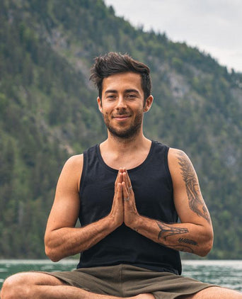 Tank Perfect Basic organic cotton - black | color:schwarz |yoga tank männer schwarz