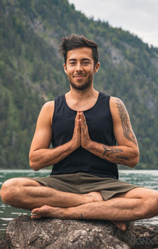 Tank Perfect Basic Bio Baumwolle - schwarz | color:schwarz |yoga tank männer schwarz