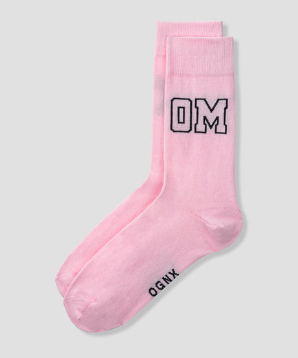 | color:rosa |yoga socken OM druck rosa