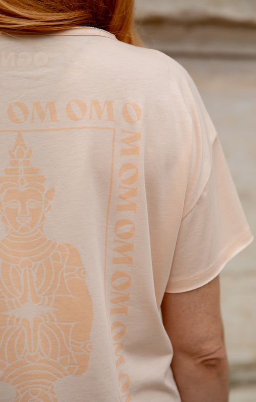 Ognx Yoga Loose T-Shirt Buddha OM Bio Baumwolle Tencel™ Sue - rosa