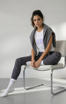 | color:grau | yoga damen soft leggings leo luna | bio baumwolle | yoga leggins leo | yoga damen leggins nachhaltig