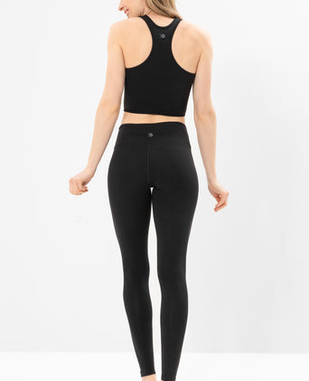 | color:schwarz | yoga damen basic leggings luna | tencel bio baumwolle | leggings basic | yoga damen leggings nachhaltig