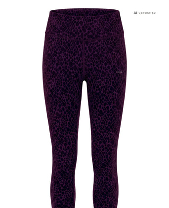 Yoga Soft Leggings 2.0 Animal Bio Baumwolle Luna - weinrot – AI GENERATED / KI-GENERIERT