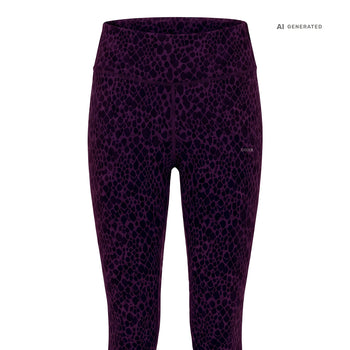 Yoga Soft Leggings 2.0 Animal Bio Baumwolle Luna - weinrot – AI GENERATED / KI-GENERIERT
