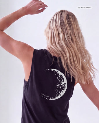 Yoga Tank 2.0 Lunar Rebel Bio Baumwolle Tencel™ Tara - schwarz – AI GENERATED / KI-GENERIERT