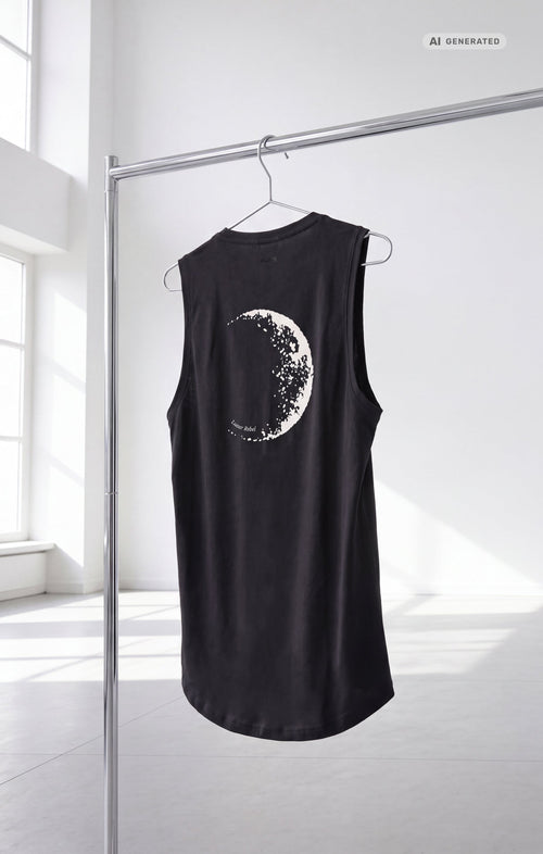 Yoga Tank 2.0 Lunar Rebel Bio Baumwolle Tencel™ Tara - schwarz – AI GENERATED / KI-GENERIERT