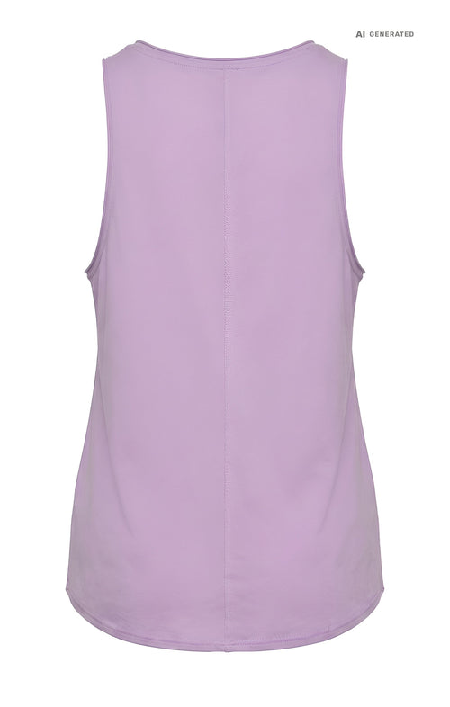 Yoga Tank OH MY OM Bio Baumwolle Tencel™ Tari - lila – AI GENERATED / KI-GENERIERT