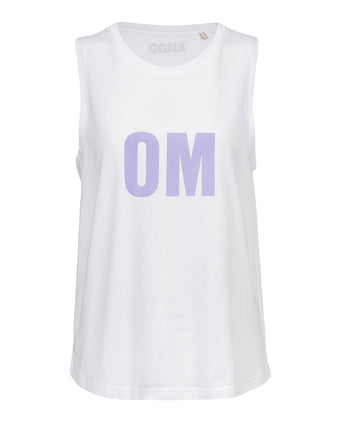 Yoga Athletic Tank 2.0 OM Bio Baumwolle Tencel™ Tara - weiß – AI GENERATED / KI-GENERIERT