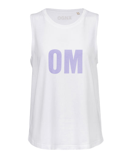 Yoga Athletic Tank 2.0 OM Bio Baumwolle Tencel™ Tara - weiß – AI GENERATED / KI-GENERIERT