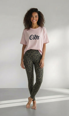 Yoga Boxy T-Shirt OM Bio Baumwolle Tencel™ Sora - rosa