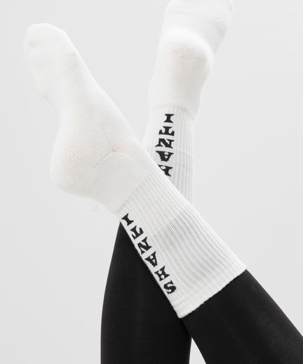 | color:weiß | yoga damen socken shanti shanti ava | bio baumwolle recyceltes polyester | sportsocken namaste | yoga damen socken nachhaltig