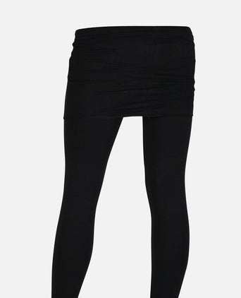 | color:schwarz |leggings mit rock schwarz baumwolle