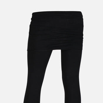 | color:schwarz |leggings mit rock schwarz baumwolle