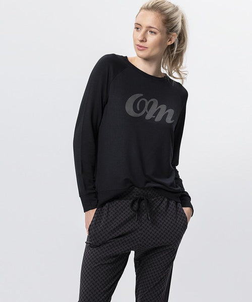 | color:black |yoga sweater black tencel OM