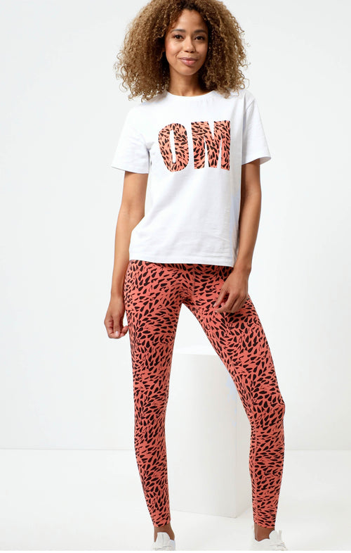 Ognx Leggings Leaf Polyamid ♻️ - orange