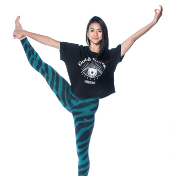| color:schwarz |yoga t-shirt LYLA Soul Yoga schwarz yoga |t-shirt Good Karma Crew ognx 108