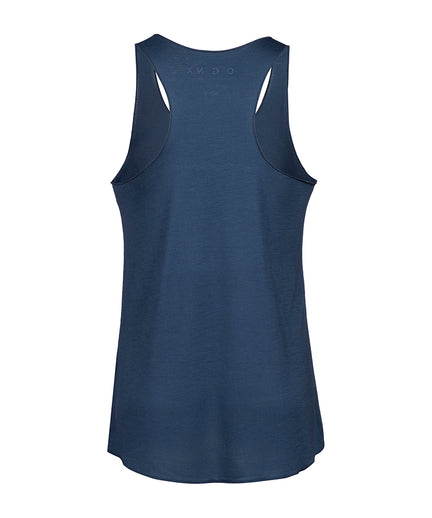 | color:blau |yoga tank lotus flower tencel |yoga kleidung