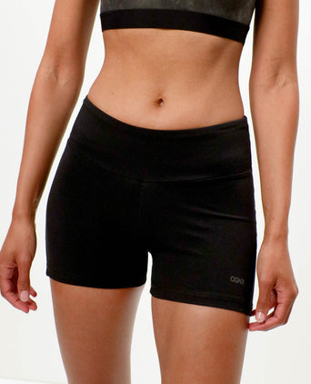 | color:schwarz |hot yoga shorts schwarz baumwolle