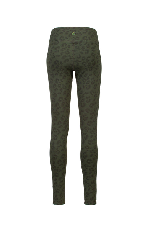 | color:grün |Yoga leggings leo baumwolle grün