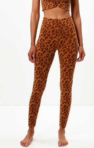| color:braun |yoga leggings leo braun bio baumwolle tencel