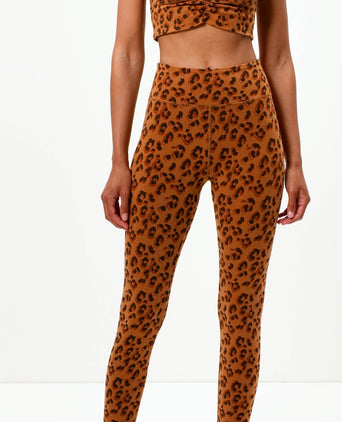 | color:braun |yoga leggings leo braun bio baumwolle tencel