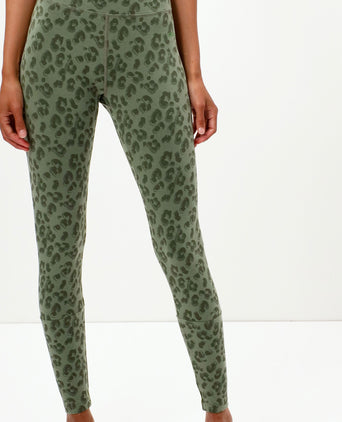| color:green |leggings leo cotton tencel green