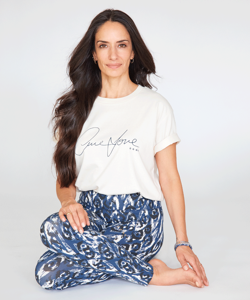 Ognx Loose T-Shirt One Love by Nina Heitmann - weiß