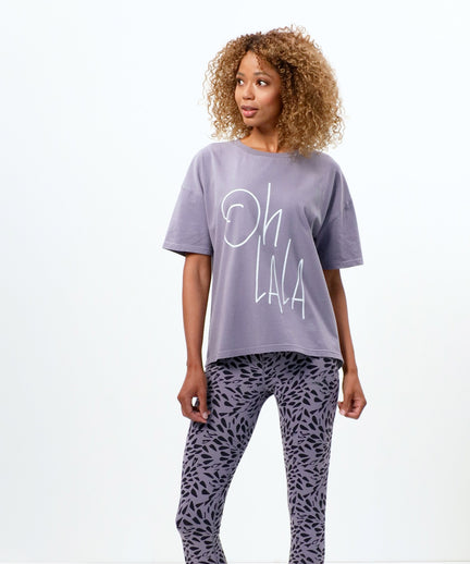 | color:lila |t-shirt ohlala lila bio baumwolle